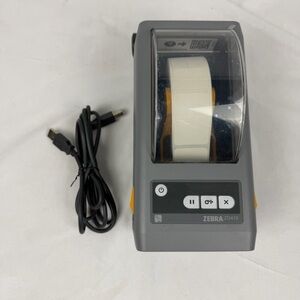 Zebra ZD410 Direct Thermal Label Printer w/ Ethernet & Labels, NO POWER SUPPLY